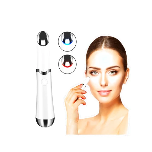 Ideal Swan Eye Massager Wand - Chargeable Facial Massager - Eye Massager for Dark Circles, Eye Bags, Puffiness Under Eyes (White)