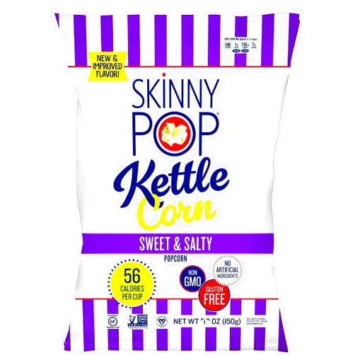 Skinnypop Popcorn Skinny Pop Popcorn Sweet and Salty Kettle .8 oz 10 Pack