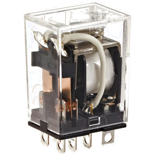 Omron LY2-DC24 General Purpose Relay, Standard Type, Plug-In/Solder Terminal, Standard Bracket Mounting, Single Contact, Double Pole Double Throw Contacts, 36.9 mA Rated Load Current, 24 VDC Rated Load Voltage