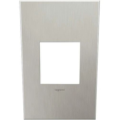 Adorne Legrand adorne Brushed Stainless Steel, 1-Gang Wall Plate, AWC1G2BS4