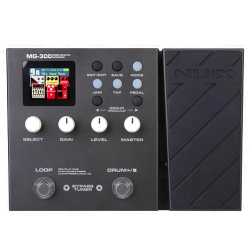 NUX MG-300 Multi Effects Pedal TSAC-HD Pre-Effects,Amp Modeling algorithm,CORE-IMAGE Post-Effects,IR,56 drum beats,60 seconds Phrase Loop