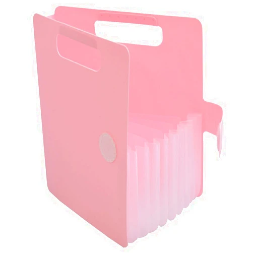 SAZANKA Sakura Komagoma File organaizer Expanding File Portable Document Paper Bill Receipt Organizer Home College School Office Supplies Letter Size Pink Color