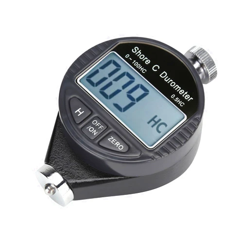 Saluaqui Digital 100HD C Durometer Shore Rubber Hardness Tester, LCD Display Meter, Easy to Read, Widely Used, Industrial Standard with Measuring Range 0 100° for Machining Measurement