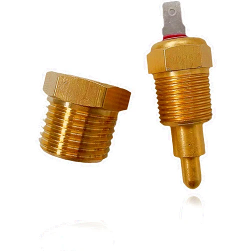 Luminuti 1 Pcs Golden Fan Temperature Switch, Cooling Fan Switch 200' - 185' Adjustable Temperature Switch, Radiator Fan Switch Fit for 10