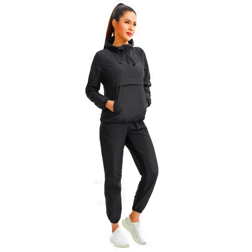 Junlan Sauna Suit for Women Sweat Sauna Pants Sweat Jacket Gym Workout Vest Sweat Suits for Women