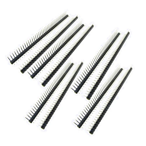 ST SHILLEHTEK ShillehTek 10pcs (1x40pin) Right Angle Pin Header (2.54mm) Male Header Pins for PCB, Breadboards, Raspberry Pi, Ardiuno, ESP32 and DIY Projects