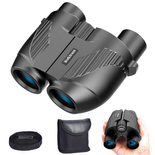 Rodcirant 20x25 High Powered Binoculars for Adults and Kids, Compact HD Waterproof Binoculars Durable & Clear BAK4 Prism FMC Lens, Suitable for Bird Watching, Sightseeing and Outdoor Sports