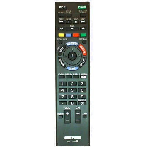 UBay Replacement for Sony RM-YD103 Smart TV Remote Control