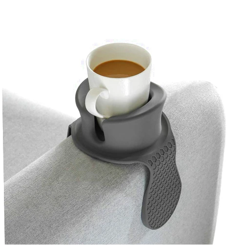 Watruer Sofa Cup Holder - Watruer The Ultimate Anti-Spill Holder Silicone Drink Holder for Your Sofa or Couch - Grey