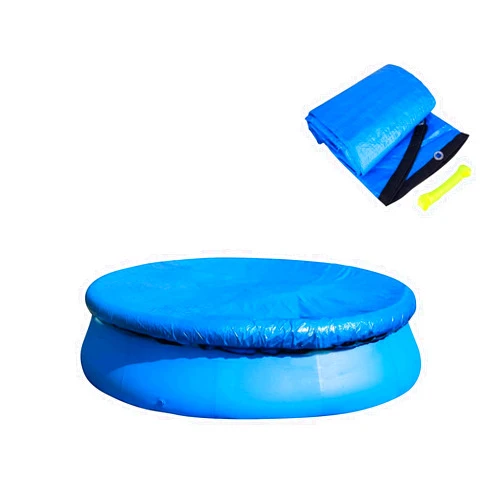 DECOHS 6 Ft Dust Pool Cover Protector-Solar Cover for Round Frame Pools-Pool Cover for Round Inflatable-Pool Cover Protector Heat Retaining Blanket