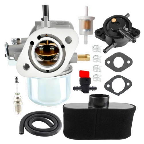 AUTOKAY 15004-0823 Carburetor Fits for Kawasaki FS481V Engine with Fuel Filter and Gasket Replace 15004-0823