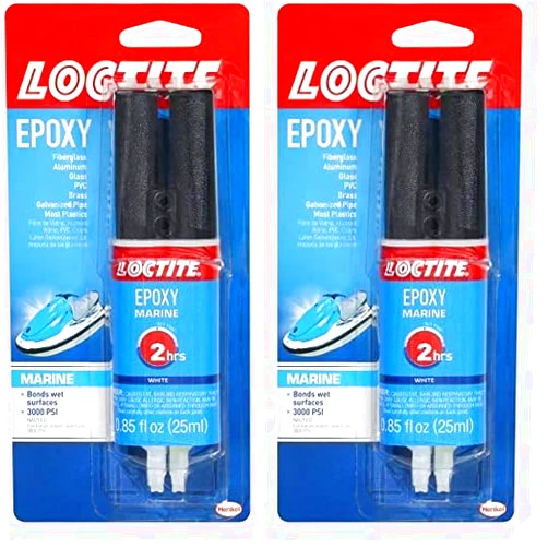 Loctite Epoxy Marine, 0.85 fl oz, 1, Syringe (Pack of 2)