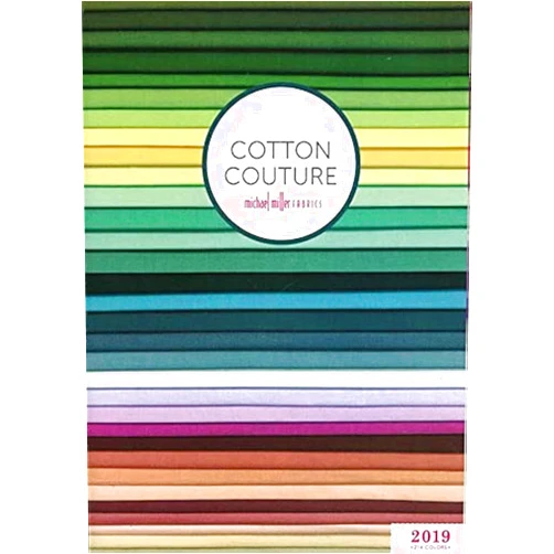 Michael Miller Cotton Couture Swatch Card-214 Colors, Multi
