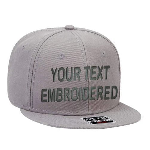 UNAMEIT Custom Snapback Hat. Otto. Embroidered. Your Own Text Flatbill Bill Snapback