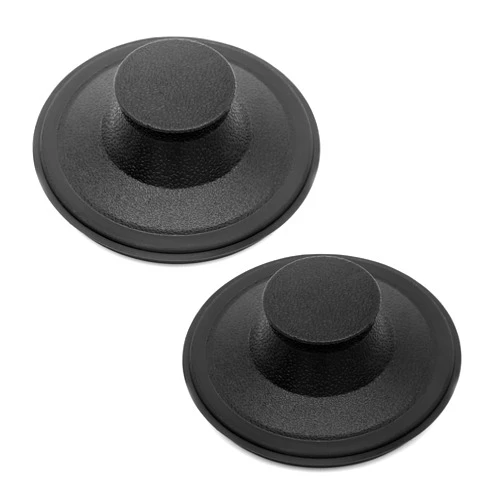 AR-PRO (2 Pack) Exact Replacement for InSinkErator STP-PL/STPPL Black Rubber Sink Stopper for Garbage Disposal – Compatible with Standard 3-1/2