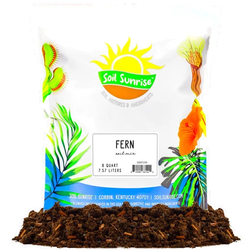 Soil Sunrise Fern Plant Potting Soil Mix (8 Quarts), Custom Hand Blended Mixture for Indoor/Outdoor Container Gardening