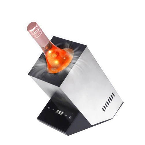 Cobalance Wine Chiller Electric,Cobalance Wine Chillers Bucket for 750ml Red & White Wine or Some Champagne,Stainless Steel Single Bottle Iceless Wine Cooler,Kitchen Bar RV Wine Accessory,Gift for Wine Lovers