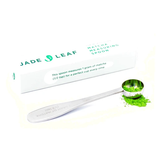 Jade Leaf Matcha Stainless Steel Measuring Spoon/Scoop - Perfect 1g (1/2 teaspoon) Serving Of Matcha Green Tea Powder