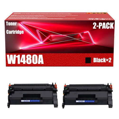 KFLXJW W1480A Toner Cartridges for HP W1480A Toner Cartridge Compatible for HP Laserjet Pro 4001N 4001DN 4001DWE 4001DW MFP4101FDN MFP4101FDW Printer Replacement (with Chip),Black ×2, normal