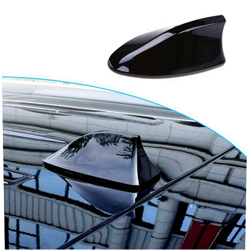 Yonwait Shark Antenna Pack-1, Fin Roof Aerial Base Radio for Car SUV Truck Van,Super Functional with Adhesive Tape Base (Black)