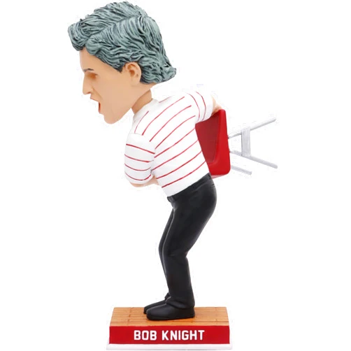 National Bobblehead Hall of Fame and Museum Bob Knight Indiana Throwing Chair Bobblehead College