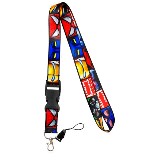 Nifaoning Lanyard, Superhero Neck Lanyard for Keys Anime Characters eye ID Badge Key Lanyard with Release Safe Strap Buckle for Keys Teens Men Women