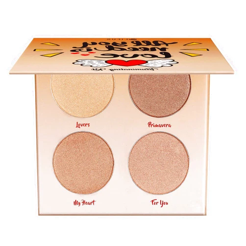 LIFUS Highlighter Palette，Highlighter Makeup Palette, Glow Bronzer Highlighter Powder Kit,Face illuminator makeup palette