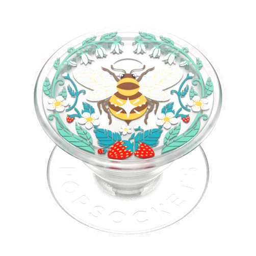 PopSockets Plant-Based Phone Grip with Expanding Kickstand, Eco-Friendly - Bee Boho