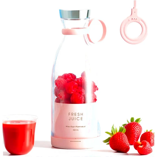 Leap Fit Portable Personal Mini Blender for Women: 11.8 fl oz Small Smoothie Juicer Cup for Shakes and Baby Food with Wireless Charging - Ideal for Moms & Commuters