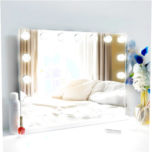 Filytop Vanity Mirror Makeup Mirror with Lights, 10X Magnification, Hollywood Lighted Vanity Mirror with 20 Dimmable LED Bulbs,3 Color Modes,Touch Control for Bedroom,Tabletop or Wall-Mounted