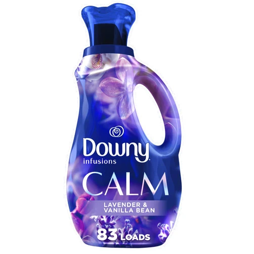 Downy Infusions Laundry Fabric Softener Liquid, Calm, Lavender & Vanilla Bean, 56 Fl Oz