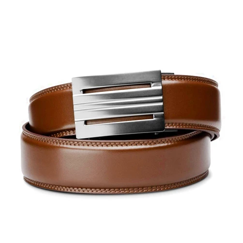 TRAKLINE KORE Men’s Full-Grain Leather Track Belts | “Equinox” Alloy Buckle