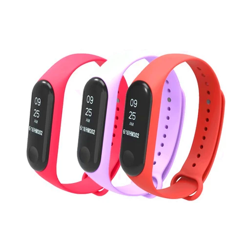 T-BLUER Colourful Replacement Band Strap Wirstband for Xiaomi Mi Band 3/Mi Band 4 Band Smart Bracelet Accessories(No Tracker)