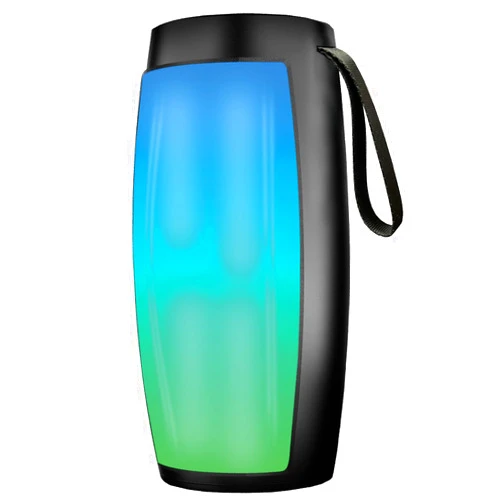 Supersonic SC-2333BT Portable Bluetooth Speaker with RGB Light Panel, True Wireless Stereo, Bluetooth 5.0, USB/Micro SD Playback, FM Radio, Rechargeable Battery, 1-2 hrs Playtime