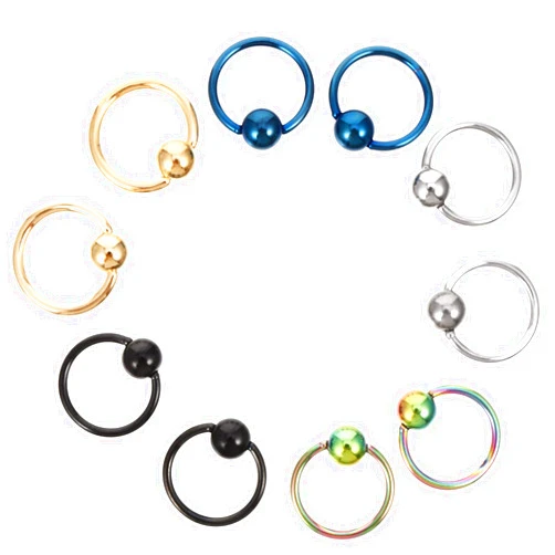 Sanyam 10pcs Body Piercing Jewelry Prime Useful Chic Universal Ring Piercing Ear Studs Body Adornment For Girls Women