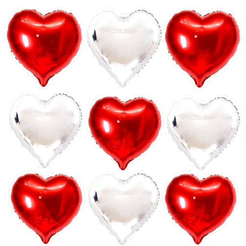 Giga Gud 30 pcs Heart Balloons 18