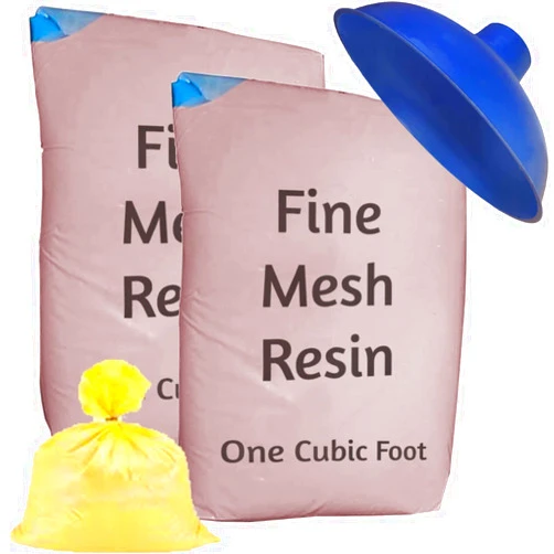 AFWFilters Fine Mesh Iron Pro Water Softener Refill Kit - 2 cu ft (64k) with funnel