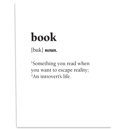 Lone Star Art Book - Something You Read - Dictionary Quote Print, Classroom and Library Decor, School Reading Accessories, Book Readers Decoration, Great Book Lovers Gifts, 11x14 Unframed Art Print Poster