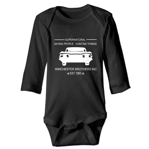 Snagminio Supernatural Infant Romper Cotton Baby Long Sleeve Bodysuit Novelty Jumpsuit Cloths for Baby