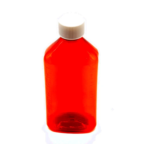 BioRx Laboratories Pharmacy Oval Bottle Amber 8 oz with CR Caps Included (QTY. 50) - Prescription Pharmacy Bottle, Pharmacy Container, Prescription Plastic Container by Sponix