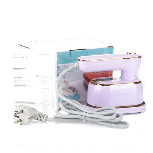 ALisasin Professional Handheld Garment Ironing Machine Hot Steam Household Wet And Dry Double Small Electric Travel Iron Machine Folded Mini Steam Garment Steamer for Home Travel Business