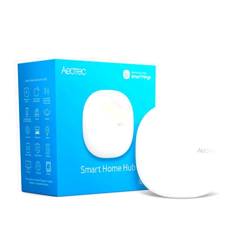 Aeotec Smart Home Hub, Works as a SmartThings Hub, Z-Wave, Zigbee, Matter Gateway, Compatible with Alexa, Google Assistant, WiFi