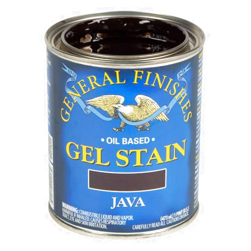 General Finishes Oil Base Gel Stain, 1 Pint, Java 1 Pint Java