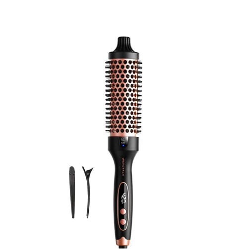 Wavytalk Blowout Boost Thermal Brush, 1.5 inch Heated Round Brush for Blowout Look, Dual Voltage, Ceramic Tourmaline, Ionic Technology, 5 Temperature Settings