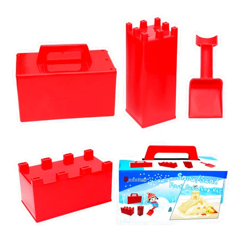 BeneFine Snow Fort Building Block,Snow Brick Maker, Sand Castle Mold,Beach and Snow Toy Brick Form for Kids,Outdoor Winter and Summer Fun Toys（4PCS）