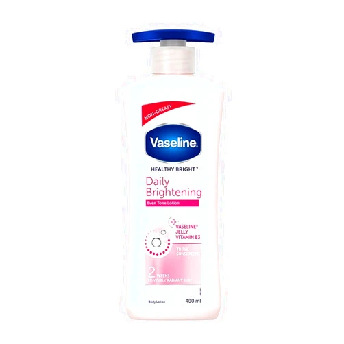 Vaseline Healthy Bright, Daily Brightening Daily Moisturizer, 400 ml, for Glowing Skin, with Vitamin B3, Visibly Radiant Skin in 2 Weeks, Lightweight.