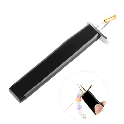 ORNUNIQ Professional Bead Knotting Tool for Secure Knots in Pearl Jewelry Making - Essential Knotting Tool for DIY Pearl Beading - Black