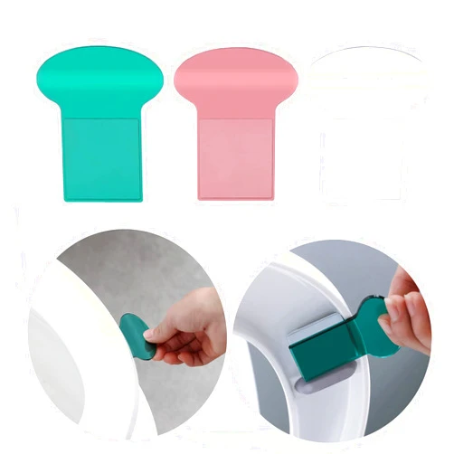 Linhongwu 3 Pcs Toilet Cover Seat Lifter Handle Seat Cover Lifter Toilet Seat Holder Lift Tools Avoid Touching Bathroom Accessories for Home, Office, Hotel, More Sanitary Lifestyle Toilet Lifter