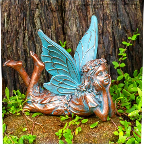 BRECK'S Relaxing Fairy Statue - Add a Wonderful and Whimsical bit of Relaxation to Your Garden!