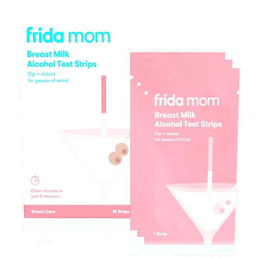 Frida Mom Alcohol Test Strips for Breastmilk, Detects Alcohol in 2 Mintues for Peace of Mind, 15ct